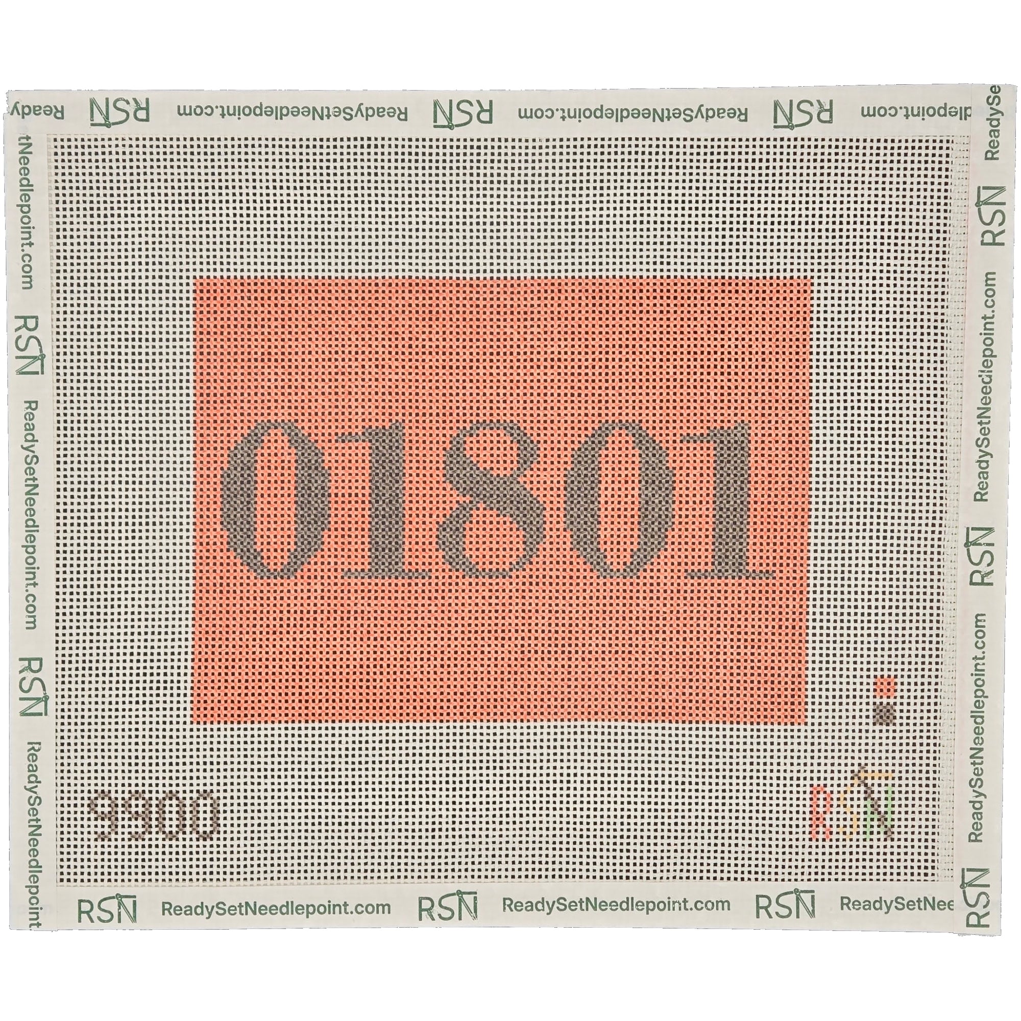 Zip Code Customizable Needlepoint Canvas Design