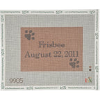 Pet Paws Customizable Needlepoint Canvas Design