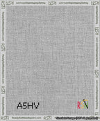 A taped needlepoint canvas with the design: Banner 13 mesh count Forked Blank White.