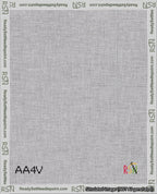A taped needlepoint canvas with the design: Banner 18 mesh count Pointed Blank White.