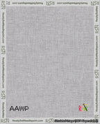 A taped needlepoint canvas with the design: Banner 18 mesh count Rounded Blank White.