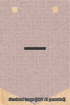 A simulated image of the stitched needlepoint design: Banner 13m Pointed Dash Black on Pink. Not A.I. generated.
