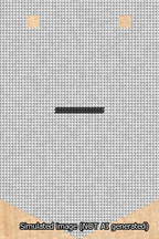 A simulated image of the stitched needlepoint design: Banner 13m Pointed Dash Black on White. Not A.I. generated.