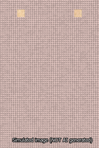 A simulated image of the stitched needlepoint design: Banner 13m Squared Blank Pink. Not A.I. generated.