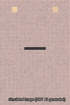 A simulated image of the stitched needlepoint design: Banner 13m Squared Dash Black on Pink. Not A.I. generated.