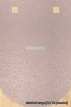 A simulated image of the stitched needlepoint design: Banner 18m Curved Dash White on Pink. Not A.I. generated.