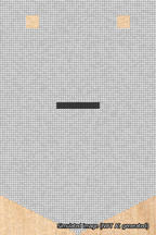 A simulated image of the stitched needlepoint design: Banner 18m Pointed Dash Black on White. Not A.I. generated.