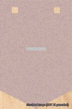 A simulated image of the stitched needlepoint design: Banner 18m Pointed Dash White on Pink. Not A.I. generated.