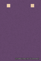A simulated image of the stitched needlepoint design: Banner 18m Squared Blank Purple. Not A.I. generated.