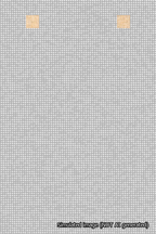 A simulated image of the stitched needlepoint design: Banner 18m Squared Blank White. Not A.I. generated.