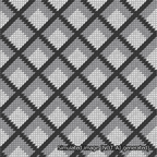 Dimensional Diamonds Black and White Needlepoint Canvas Design