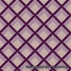 Dimensional Diamonds Purple Needlepoint Canvas Design