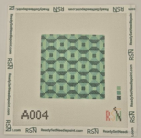 Abstract Squares Needlepoint Canvas Design